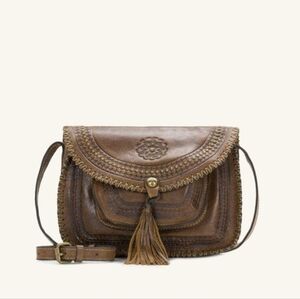 Patricia Nash vintage sold out Beaumont flap crossbody distressed